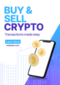 Buy & Sell Crypto Flyer