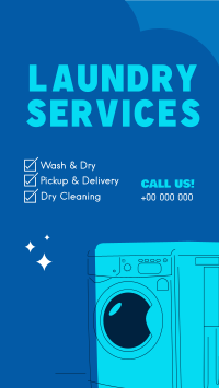 Laundry Services List Facebook Story