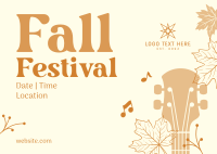 Fall Festival Celebration Postcard