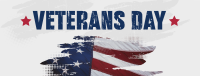 Grunge Veterans Day Facebook Cover Image Preview