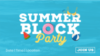 Floating Summer Party Facebook Event Cover