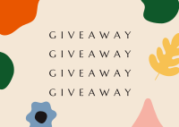 Giveaway Time Postcard