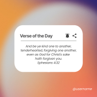 Verse of the Day Instagram Post Design
