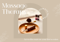 Massage Treatment Postcard