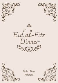 Fancy Eid Dinner  Poster