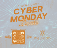 Cyber Monday Deals Facebook Post Design