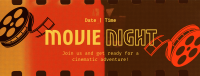 Movie Film Night Facebook Cover Image Preview