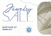 Clean Minimalist Jewelry Sale Postcard