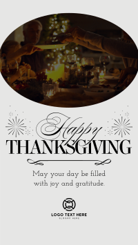 Elegant Thanksgiving Greeting YouTube Short Design