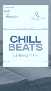 Minimal Chill Music Listening Party Instagram Reel