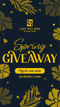 Spring Giveaway Flowers Instagram Story