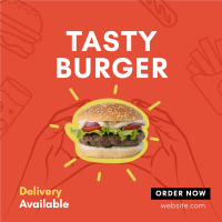 Burger Home Delivery Instagram Post