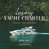 Luxury Yacht Charter Instagram Post Image Preview