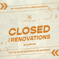 Generic Closed for Renovations Linkedin Post