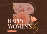 Modern Women's Day Postcard