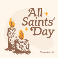 Candles for Saints Linkedin Post Design