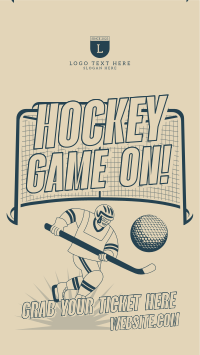 Hockey Game Night Instagram Story Design