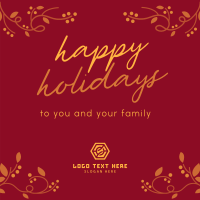 Holiday Season Greeting Instagram Post