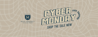 Vaporwave Cyber Monday Facebook Cover Image Preview