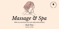 Cosmetics Spa Massage Twitter Post