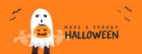 Trick or Treat Ghost Facebook Cover Design