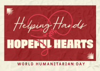 Humanitarian Hopeful Hearts Postcard