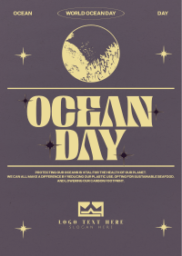 Retro Ocean Day Flyer