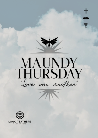 Holy Thursday Message Poster