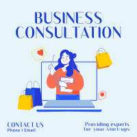 Online Business Consultation Linkedin Post Design