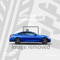 Blue Car Auto Instagram Post