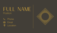 Golden Burst Business Card