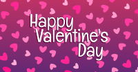 Pink Valentine Confetti Facebook Ad