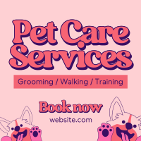 Pet Care Services Instagram Post Design