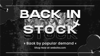 Grunge Back In Stock Facebook Event Cover