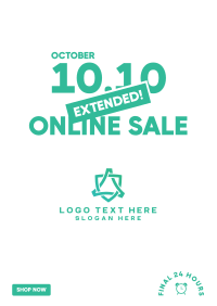 Extended Online Sale 10.10  Flyer