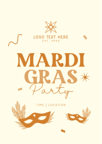 Mardi Gras Party Flyer