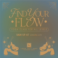 Minimalist Yoga Class Instagram Post Design