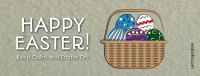 Easter Eggs Basket Facebook Cover Image Preview