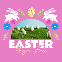 Cute Easter Bunny Instagram Post