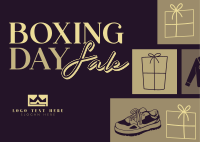 Boxing Day Super Sale Postcard