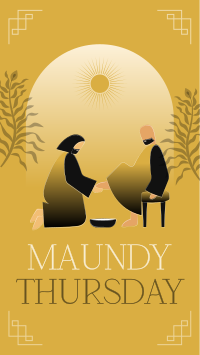 Maundy Thursday Washing of Feet Facebook Story