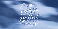 Snow Winter Greeting  Twitter Post