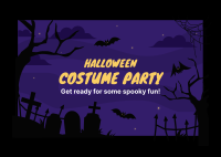 Halloween Party Postcard