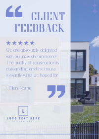 Customer Feedback on Construction Poster