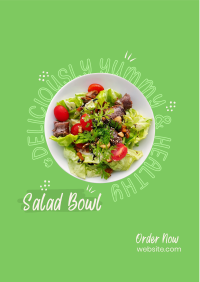 Vegan Salad Bowl Flyer