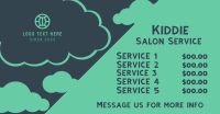 Salon Pricelist Facebook Ad