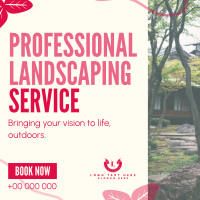 Organic Landscaping Service Linkedin Post Design