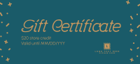 Retail Gift Certificate example 4