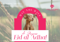 Greater Eid Ram Greeting Postcard Design