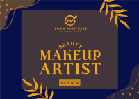 Book a Makeup Artist Postcard